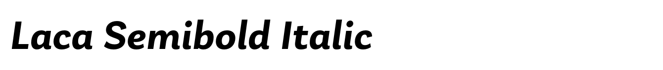 Laca Semibold Italic